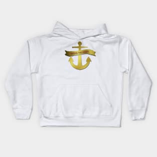 Royal Vacation Anchor Kids Hoodie